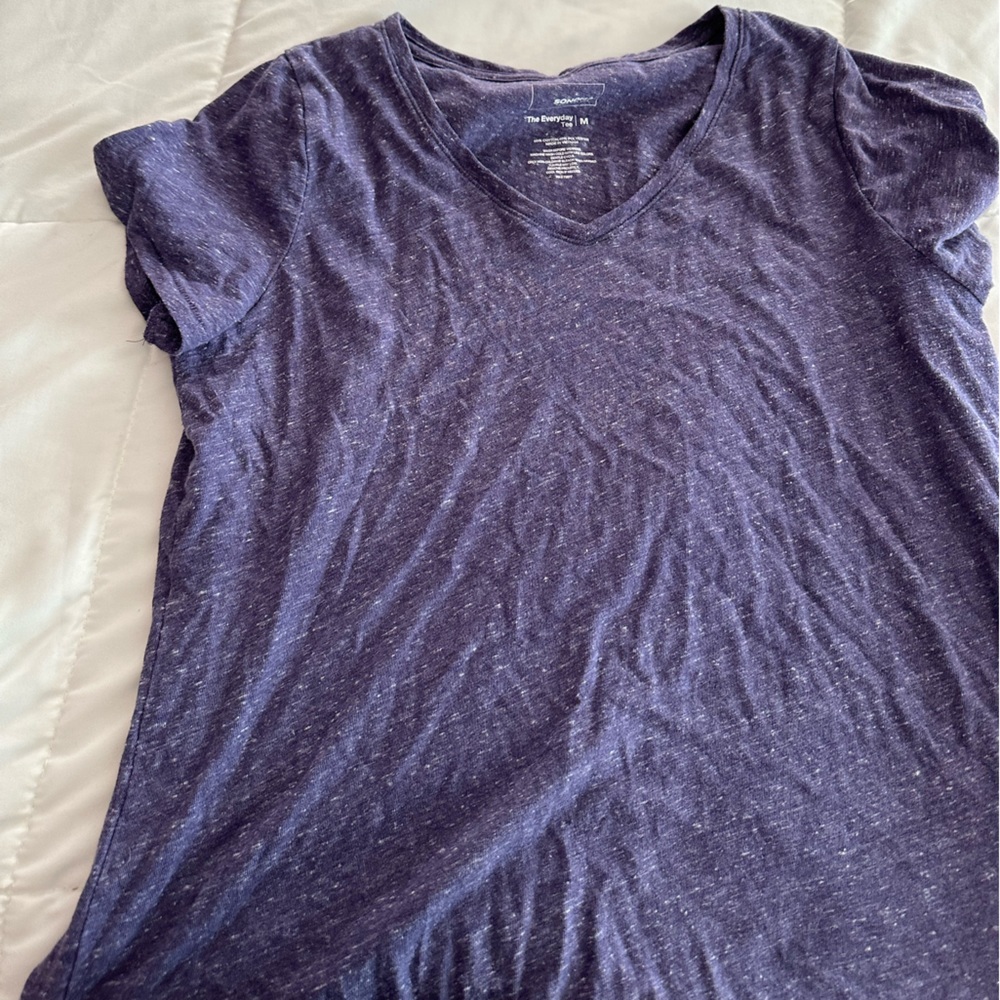 Short Sleeve Purple Top